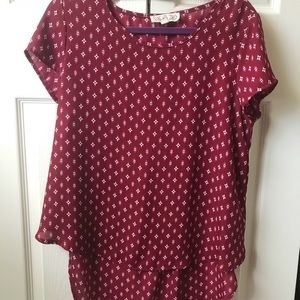 Maroon blouse!